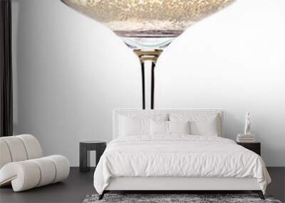 glass of champagne isolated Wall mural