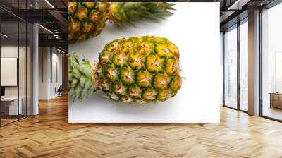 Fresh ripe pineapple, juicy tropical fruit Wall mural