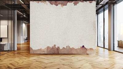 Old brown paper grunge background. Abstract frame made of liquid coffee color texture. Wall mural