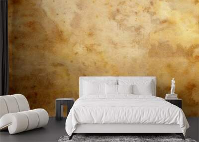 Old brown paper grunge background. Abstract liquid coffee color texture. Wall mural