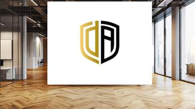 da shield logo design vector icon Wall mural