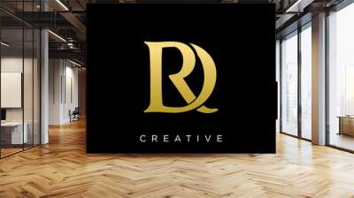 rd or dr logo design vector icon Wall mural