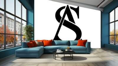 sa logo design vector icon Wall mural