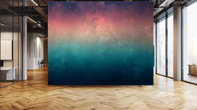 Abstract Gradient Background: Pista, Dark Blue, Dark Pink, and Rusty Tones - Ethereal Tapestry of Hues  Generative AI Wall mural