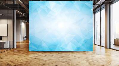 Light BLUE modern geometrical abstract background Generative By AI Wall mural