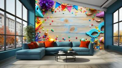 Party Fete Karneval Geburtstag  Dekoration Creative AI Wall mural