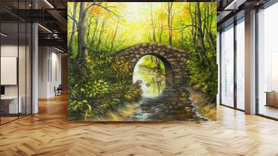 Spring landscape Wall mural