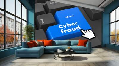 cyber fraud Wall mural