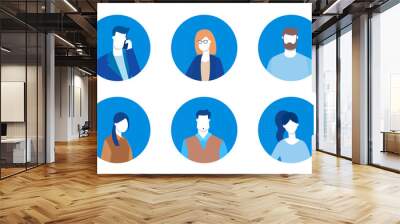 Business team - flat design style colorful illustration Wall mural