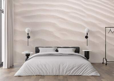 Abstract background of sandy sea on the beach. Wave sand texture Wall mural