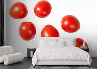 Falling Plum Tomatoes Wall mural