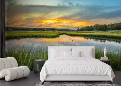 east hampton sunset Wall mural