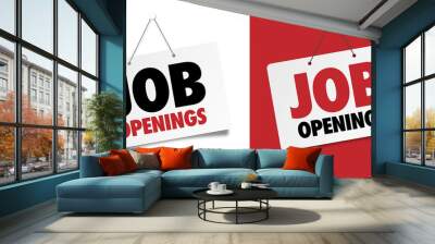 Job openings	 Wall mural