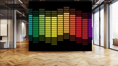 Sound wave equalizer vector design Wall mural