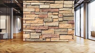 stacked stone wall Wall mural