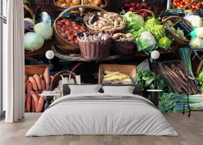 Vegetables market (Bourgogne - France) Wall mural