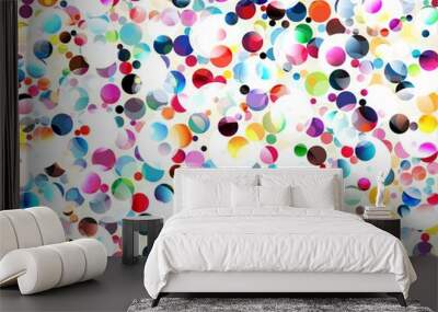 Abstract colorful background with circle shape Wall mural