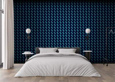 abstract dark blue carbon fiber texture pattern background Wall mural