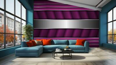 abstract luxury dark background with silver lines combinations Wall mural