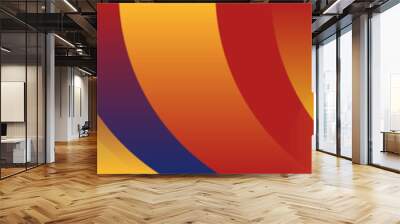 creative yellow premium decorative quality long banner geometric brightly glow warm page 3d illustration Wall mural