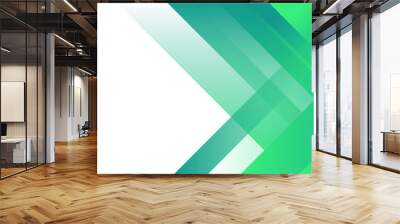 Minimal green creative gradient background Wall mural