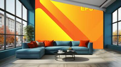 yellow design abstract orange geometric lines pattern background Wall mural