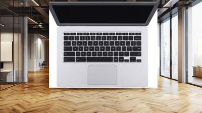 laptop isolated on white background Wall mural