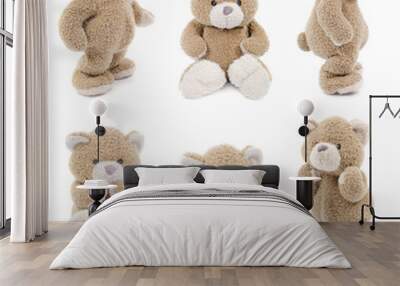 Teddy bear positions part 2 of 3 Wall mural