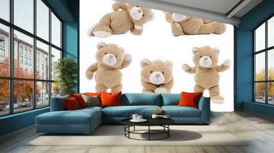 Teddy bear positions part 3 of 3 Wall mural