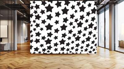 Stars vector seamless pattern Wall mural