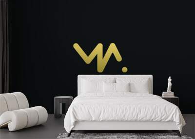 Creative modern elegant trendy unique artistic MA A AM M initial based letter icon logo Wall mural