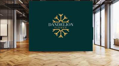 Creative dandelion flower logo design vector concept illustration idea Wall mural