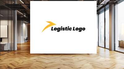 Logistic Logo For Business and Company. Modern Delivery Service Logo Template Design Vector. Wall mural