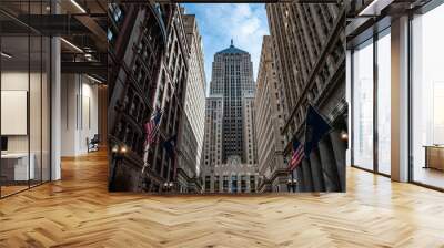 Financial District and Board of Trade  in Downtown Chicago, IL Loop Wall mural