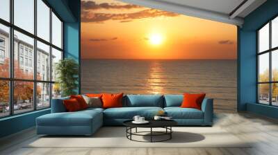 sunrise over the sea Wall mural