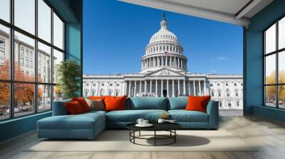 united states capitol building in washington dc Wall mural