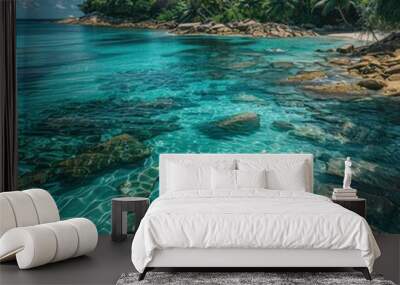 Clear Tropical Sea Water Wall mural