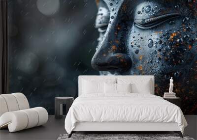 Close up of a buddha statue Wall mural