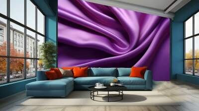 Violet silk background Wall mural