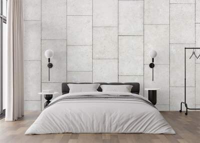 Floor of white stone slabs Wall mural