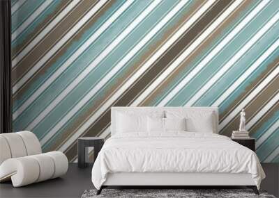 Diagonal stripe line pattern seamless, design business card. Wall mural