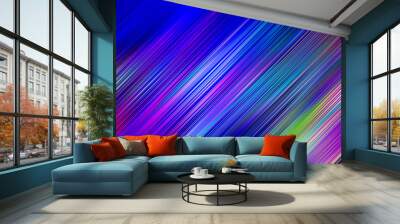 Diagonal stripe line wallpaper abstract,  color blue. Wall mural