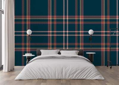 fabric plaid scottish tartan cloth.  traditional scotland. Wall mural