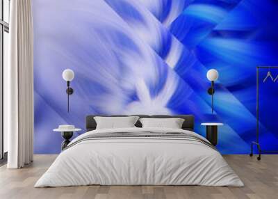 flame fractal background blue prominence. glow. Wall mural