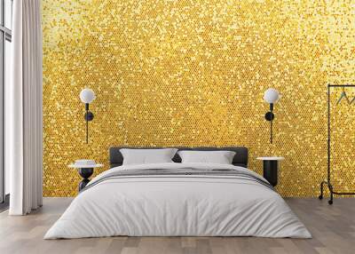 Abstract background texture of golden glitter Wall mural