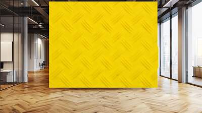 Anti slip yellow plastic plate with diamond pattern Wall mural