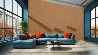 Several sheets of brown paper Wall mural