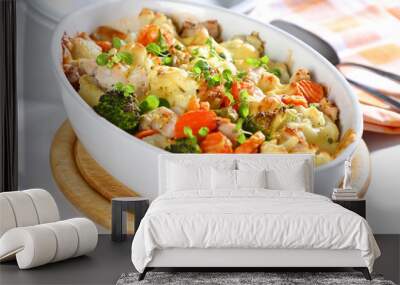 Baked mixed vegetable Wall mural