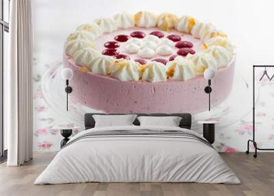 Strawberry cream cake Wall mural