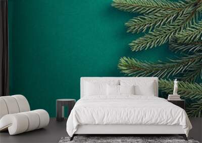 Creative minimal christmas tree Wall mural